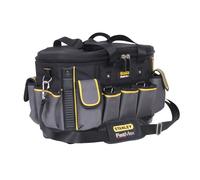 STANLEY FATMAX Sac à Outils Semi-Rigide - Structure Volumineuse - Rangements Verticaux - Sangle d'Épaule Réglable - Poignée en Caoutchouc - Résistant à l'Eau et la Poussière FMST1-70749
