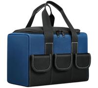 Sac à outils imperméable pour mécanicien - Sac à outils, fermeture éclair, étui Oxford épais résistant à l'usure pour chantier de construction, réparation de voiture, électricien