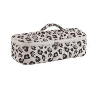 Sac à outils matelassé pour cheveux - Organiseur de de grande | Pochette portable à double fermeture éclair pour fers à friser et accessoires de coiffage, sac de rangement élégant pour