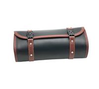 Sac à outils monté sur cadre de moto - Pochette de guidon en cuir synthétique | Outil de moto avec son design classique et son schéma de couleurs | Organiseur vintage pour fourche