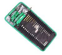 Sac à outils multi-poches pour la réparation de la maison et l'entretien automobile - Fermeture éclair - Poche en maille - Grands organiseurs à fermeture éclair