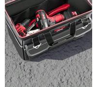 Sac à outils multifonction portatif, matériau en canevas d'Oxford multifonctionnel, sac à outils d'électricien, outils de réparation, sac de rangement épais et résistant à l'usure Taille Unique,22 pou