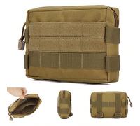 Sac à outils multifonctionnel pour l'extérieur, sac de taille Molle pour sports, pochette de rangement, peut être fixé à la ceinture, au sac à dos, au gilet Polyester