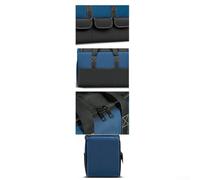 Sac à outils Oxford 1680D, construction robuste à 5 couches, grandes poches pour amateurs de bricolage, électriciens et artisans (48,3 cm)