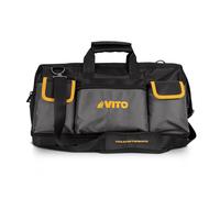 VITO - Sac à outils Professionnel 35 L 8 Poches 17 compartiments Charge 25Kg Base rigide Fond étanche Bandoulière Confort
