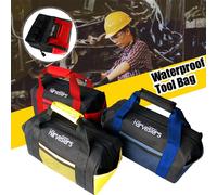 Sac À Outils Portatif Résistant À L'eau De Réparation Sacs De Rangement Pour Outils Électriques Électricien Travail 8 Poches Pochettes Zippées Organiser