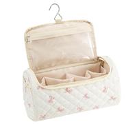 Sac à outils pour brosse à cheveux, trousse de maquillage, grande capacité, porte-maquillage, avec crochet, pour articles de toilette en fer plat, salle de bain, toilettes, salle de sport, femme, C