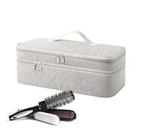 Sac à outils pour cheveux résistant à la chaleur - Organiseur de voyage pour fer à friser et sèche-cheveux | Étui à outils de style compact pour femmes, petites amies, filles, voyages, salons et usage