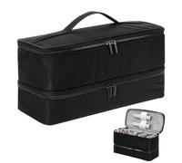 Sac à outils pour cheveux, sac à cheveux de voyage | Sacs de voyage pour cheveux double couche - Mallette de transport anti-poussière, étui de sèche-cheveux, organisateur de rangement d'outils capilla
