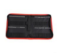 Sac à outils pour forets 24/30/55 fentes de rangement, pochette en tissu Oxford avec fermeture éclair pour une protection et un transport pratiques des embouts (pour 24 embouts)