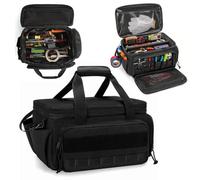 Sac à outils robuste de 35,6 cm, sac de rangement portable avec plusieurs poches, poignée souple, grande fermeture éclair, boîte à outils, organisation de la fête des pères, papa, hommes, mécanicien