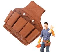 Sac à outils, sac à outils à taille | Sac banane à outils en cuir de vache - Sac à outils multifonction, sac à outils épais en cuir de vachette