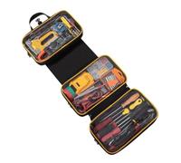 Sac à outils | Sac de rangement pliable triple avec 3 compartiments et | Sac à outils de mécanicien pour la maison, le garage, le bricolage, le travail du bois, les réparations | entretien
