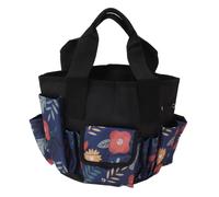 Sac à outils seau en tissu Oxford, grande capacité, organiseur d'outils avec sangle réglable pour jardin, motif floral