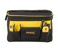 Stanley STST1-73615 Sac À Outils en Polyester - 32 x 21 x 24 cm - multi Poches - Poche Avant Refermable - Toile Très Résistante -Bandoulière Intégrée - Base Rigide avec Rainures Multicolore