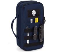 Sac à Outils Tactique pour Homme - Pochette à Large Ouverture, Résistante à l’Eau, Polyvalente avec Poignée Zippée - Boîte à Outils Compacte et Robuste pour Électriciens, Charpentiers et Bricoleurs