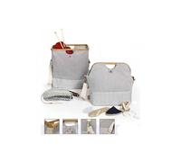 Prym 612561 Sacs de Rangement et de Voyage Canvas & Bamboo M en Gris