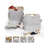 Prym Sac à ouvrage Canvas meets Bamboo Petit format Gris