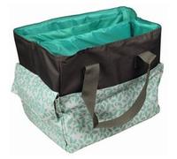 Sac à ouvrage, turquoise/gris