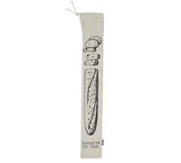 Cook Concept - Sac à pain en toile TX7227 pour baguette 70x10 cm Beige-Noir, conservation