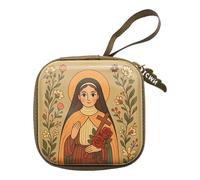Sac à pièces carré pratique à thème dessin animé Compartiment à fermeture éclair sécurisée, Little Delan, Mass Beauty