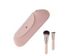 Sac à pinceaux de Maquillage en Silicone, Organisateur de pinceaux de Maquillage en Silicone | Couvre-pinceaux de Maquillage avec Fermeture magnétique - Sac de Rangement pour cosmétiques, Pochette de