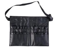 Sac à pinceaux multifonctionnel Sac à outils Sac de rangement portable PU Sac banane unilatéral pour les articles de maquillage Boîte à pinceaux de maquillage indispensable, b