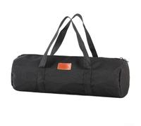 Sac à piquets de tente de camping | Sac de rangement Oxford 900D pour haubans et piquets | Pochette à outils étanche avec fermeture éclair et poignée pour équipement de randonnée en plein air (noir)