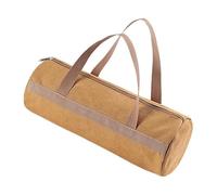 Sac à piquets de tente en toile solide - Organiseur d'outils - Sac de rangement polyvalent pour piquets de tente - Sac à outils en toile avec fermeture éclair pour piquets de tente et marteau de