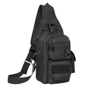 Sac à Pistolet Tactique, étui dissimulé pour Pistolet, Pochette de Transport pour Arme de Poing, Sac à Outils de Transport Quotidien en extérieur, Bag à Dos à bandoulière réglable (Black)