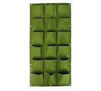 Sac à Plantes Mural en Feutre 18/36 Poches Jardiniere Exterieur Suspendue Poche De Plantation Vertical pour Balcon Jardin Mur Vegetal (Vert 18 Poches)