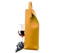Sac à poignées pour vin, sacs de vin pour voyage, sacs réutilisables - Porte-bouteille en cuir avec poignées pour le dîner la Saint-Valentin, citronier, Consulte la descripción, Voir description