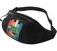 Sac À Poitrine Camion Poubelle Unisexe Sac Ceinture Mode Waist Pack Pour Homme Alpinisme Balade 14X35Cm