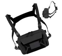 Sac à Poitrine | Pack de Gilet pour la Conduite, Poitrine de Gilet Respirante pour Courir de randonnée de randonnée de pêche, Utilisation de Fermeture à glissière Lisse