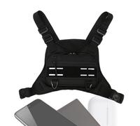 Sac à Poitrine pour Hommes, Pochette de Poitrine | Poux de Poitrine d'entraînement à l',Accessoires Sportifs extérieurs réglables, Pack de Course Multifonctionnel pour téléphones Mobiles, écouteur
