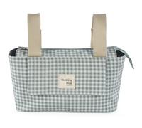 Walking Mum Sac maternité I Love Vichy poussette poignées courtes à fixer vert 31x17x12 cm