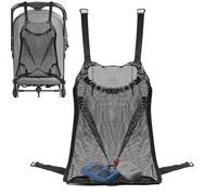Sac à poussette - Net organisateur, récipient en maille | Soupchable de stockage de sangle réglable, accessoire transportant le maillage, porte-éloge des couches, accessoire de poussette à u