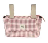 Sac à poussette rose, blanc TU