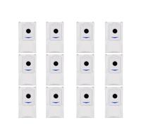 Sac à poussière avec filtre HEPA, brosse latérale à rouleau, sac à poussière, Compatible avec Ecovacs Deebot X2 Omni / X2 / X2 Pro / DEX86, accessoires de pièces (Color : 12 Dust Bags)