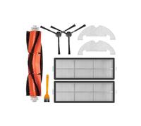 Sac à poussière avec filtre HEPA, brosse latérale/principale, Compatible avec les pièces de rechange for aspirateur Dreame Bot D10 Plus RLS3D (Color : SET I)
