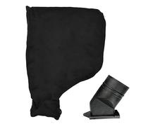 Sac à poussière de sciure anglaise - Sac à poussière pour sciure | Sacs de connecteur Dustt | Couvercle de connecteur d'accessoire réglable noir, couverture d'accessoires de collection pour la machine