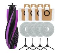 Sac À Poussière For Aspirateur Robot JONR, P20 PRO, Pièces De Rechange For Aspirateur Robot, Accessoires D'adsorption Des Odeurs, Tissu De Vadrouille, Brosse Principale Et Latérale(SET A)