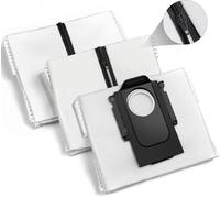 Sac a Poussière pour Roborock Qrevo/Saros 10R/S8 MaxV Ultra/Qrevo S/Qrevo Pro/Qrevo Master/Qrevo Curv/Z70/Qrevo Edge,2.7L Remplaçant Sacs de Aspirateur avec Fermeture Eclair (3 Pièces)