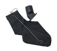 Sac à poussière pour scie à onglet, léger, de grande capacité réglable, robuste et efficace, pour ponceuse à bande, cutter, gestion des déchets de travail du bois, 22 x 16 cm, noir, Sortie d'air à