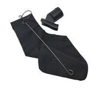 Sac à poussière réglable pour collecteur de poussière de 21,6 x 16,0 cm, grande capacité, capture efficace des déchets, fixation facile, accessoires à onglet pour cutter et machine à marbre, Sortie