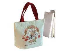 Sac à provisions à motif de lapin, lavable, portable, beau sac fourre-tout polyvalent | Sac décontracté pour le travail, l'école, les voyages, respectueux de l'environnement, 02, voir description