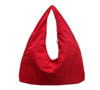 Sac à provisions dans un seul sac à provisions structuré avec un seul colorado. Sac d'ordinateur portable en nylon, grand sac à provisions pour femmes, sacs d'épaule drapés, Rouge, Consulte la