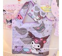 Sac À Provisions De Grande Capacité, 2 Pièces/Lot, Sac De Rangement Écologique, Mignon, Dessin Animé My Melody Kt Cat Kuromi Cannelle