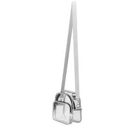 Sac à provisions en PVC transparent - Sac à bandoulière en PVC transparent pour femme - Sac transparent pour femme - Grande capacité pour clés, portefeuilles et autres objets importants