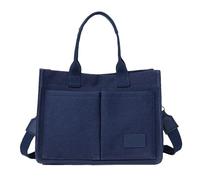 Sac à provisions en toile | Sac à bandoulière moderne et moderne avec fermeture éclair | Sacs à provisions multicouches avec une grande capacité, idéal pour les hommes, pratiques et, bleu